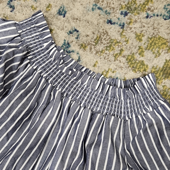 Jodi Kristopher Off Shoulder Striped Dress - Medium - Picture 5 of 6